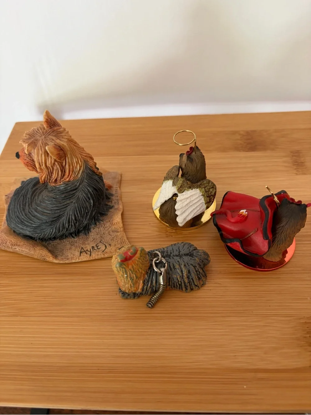 Yorkshire Terrier Dogs Figurine Collection -Devil & Angel.